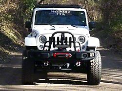 Maximus-3 Hard Rock Recon Stinger Bar; Textured Black (07-18 Jeep Wrangler JK w/ Rubicon Hard Rock Steel Bumper)