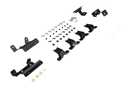 Maximus-3 Heavy Duty Roof Rack/Cross Bars Mounting System; Textured Black (07-18 Jeep Wrangler JK 4-Door)