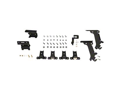 Maximus-3 Heavy Duty Roof Rack/Cross Bars Mounting System; Textured Black (18-26 Jeep Wrangler JL 4-Door)