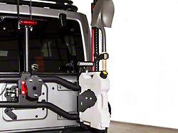 Maximus-3 Jack Shovel Mounts/Clamps; Black (07-26 Jeep Wrangler JK & JL w/ Maximus-3 Tire Carrier)