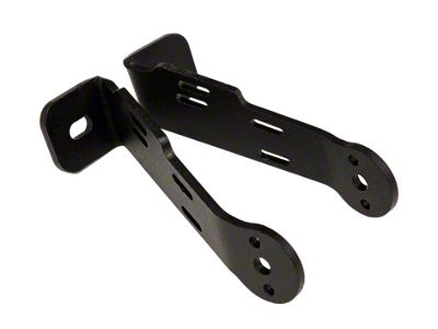 Maximus-3 Light Bracket for 12-Inch LED Light Bar; Textured Black (18-26 Jeep Wrangler JL w/ Factory Steel Bumper)