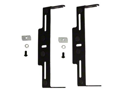 Maximus-3 Roof Rack LED Light Brackets; Textured Black (07-26 Jeep Wrangler JK & JL w/ Rhino Rack Pioneer Platform)