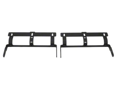 Maximus-3 Roof Rack Low-Mount LED Light Brackets; Textured Black (07-26 Jeep Wrangler JK & JL w/ Rhino Rack Pioneer Platform)