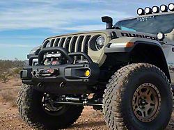 Maximus-3 XLP Bumper Hoop; Textured Black (18-26 Jeep Wrangler JL w/ Factory Steel Bumper)