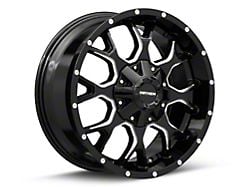 Mayhem Wheels Warrior Gloss Black Milled Wheel; 18x9; 18mm Offset (22-25 Jeep Grand Cherokee WL)