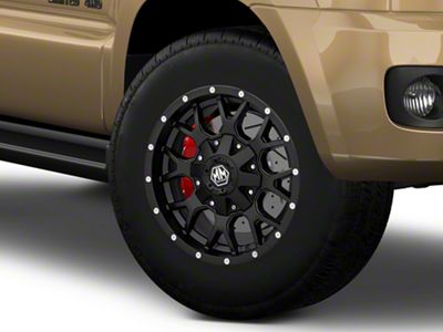 Mayhem Wheels Warrior Matte Black 6-Lug Wheel; 17x9; 18mm Offset (03-09 4Runner)