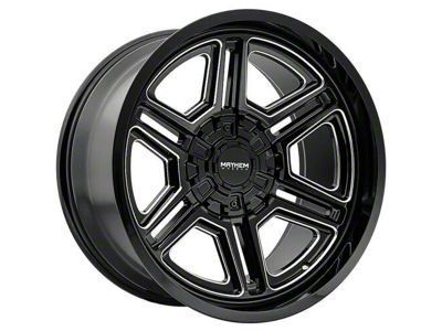 Mayhem Wheels Hermosa Gloss Black Milled 6-Lug Wheel; 20x9; 18mm Offset (24-25 Tacoma)