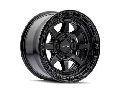 Mayhem Wheels Ridgeline Satin Black 6-Lug Wheel; 17x8.5; -6mm Offset (24-25 Tacoma)