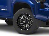 Mayhem Wheels Warrior Black Milled 6-Lug Wheel; 18x9; -12mm Offset (24-26 Tacoma)