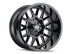 Mayhem Wheels Cogent Gloss Black Milled 6-Lug Wheel; 20x9; 18mm Offset (25-26 4Runner)