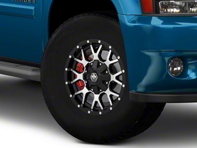 Mayhem Wheels Warrior Black Machined 6-Lug Wheel; 17x9; 18mm Offset (25-26 4Runner)