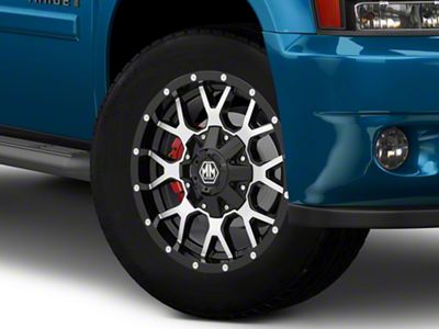 Mayhem Wheels Warrior Black Machined 6-Lug Wheel; 20x9; 0mm Offset (25-26 4Runner)