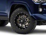 Mayhem Wheels Warrior Black Milled 6-Lug Wheel; 18x9; -12mm Offset (10-24 4Runner)
