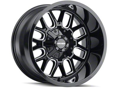 Mayhem Wheels Cogent Gloss Black Milled 6-Lug Wheel; 20x9; 18mm Offset (21-25 Bronco, Excluding Raptor)