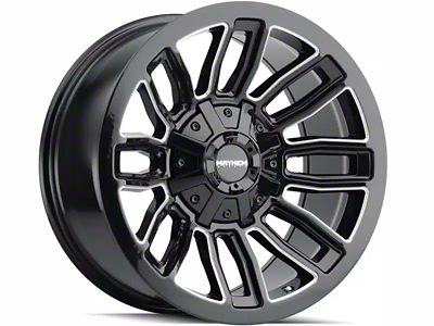 Mayhem Wheels Decoy Gloss Black Milled 6-Lug Wheel; 20x9; -5mm Offset (22-25 Bronco Raptor)