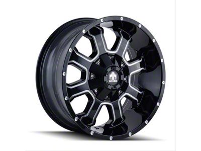 Mayhem Wheels Fierce Gloss Black Milled 6-Lug Wheel; 20x9; 18mm Offset (22-25 Bronco Raptor)