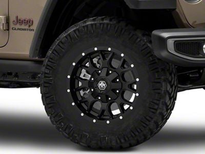 Mayhem Wheels Warrior Matte Black Wheel; 17x9; -12mm Offset (20-25 Jeep Gladiator JT)
