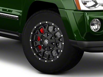 Mayhem Wheels Warrior Matte Black Wheel; 17x9; 18mm Offset (05-10 Jeep Grand Cherokee WK, Excluding SRT8)
