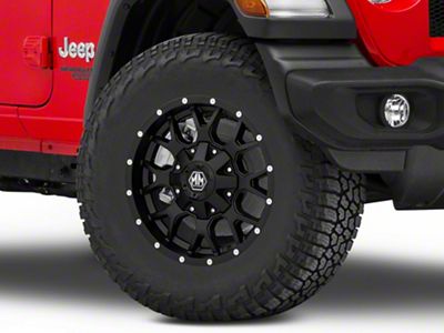 Mayhem Wheels Warrior Matte Black Wheel; 17x9; -12mm Offset (18-25 Jeep Wrangler JL)