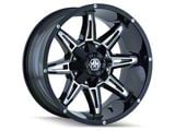 Mayhem Wheels Rampage Black Milled Wheel; 17x9; -12mm Offset (07-18 Jeep Wrangler JK)