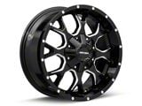 Mayhem Wheels Warrior Gloss Black Milled Wheel; 20x9; 18mm Offset (76-86 Jeep CJ7)