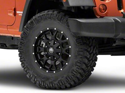 Mayhem Wheels Warrior Matte Black Wheel; 17x9; -12mm Offset (07-18 Jeep Wrangler JK)