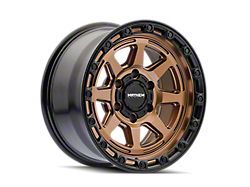 Mayhem Wheels Ridgeline Satin Bronze with Black Lip 6-Lug Wheel; 18x9; 20mm Offset (24-26 Tacoma)