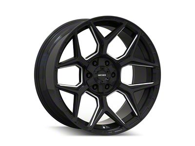 Mayhem Wheels Vanquish Gloss Black Milled 6-Lug Wheel; 22x10; -19mm Offset (16-23 Tacoma)