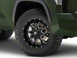 Mayhem Wheels Warrior Black Milled 6-Lug Wheel; 18x9; -12mm Offset (22-26 Tundra)