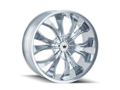 Mazzi Hustler Chrome 6-Lug Wheel; 22x9.5; 30mm Offset (22-25 Bronco Raptor)