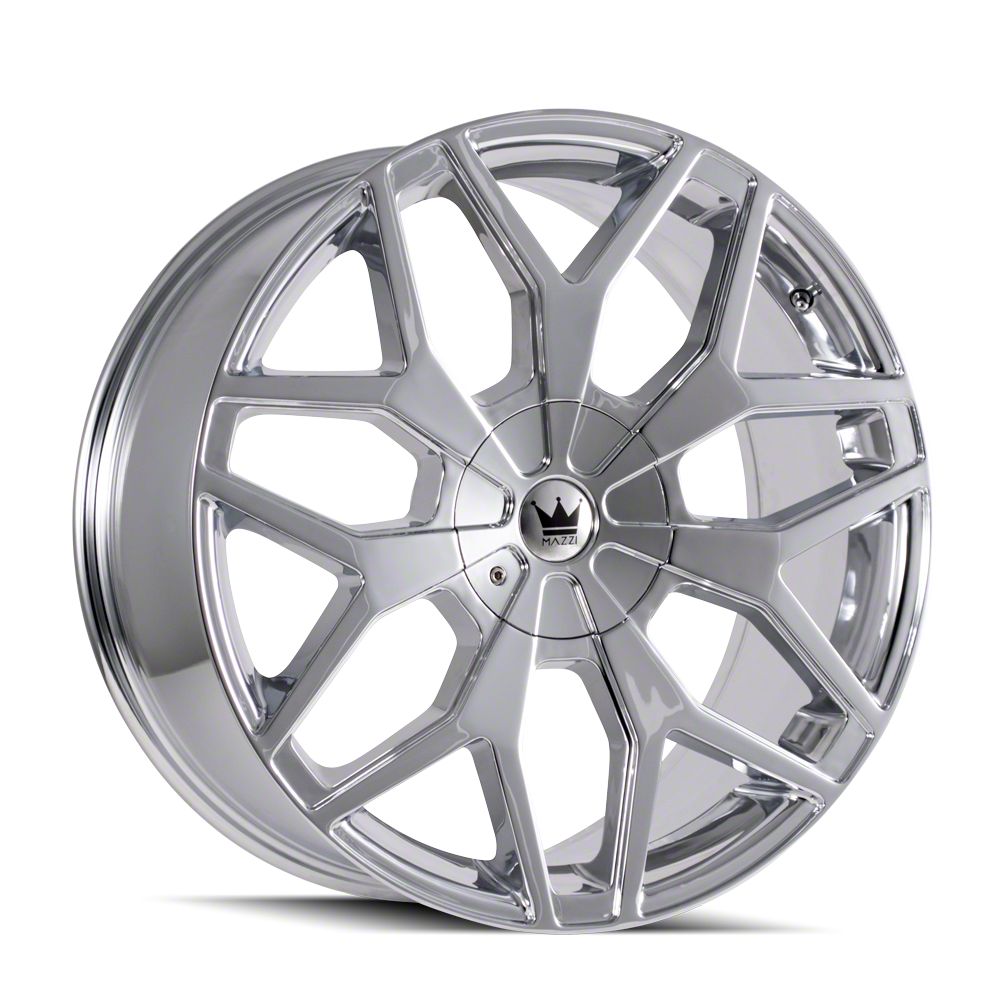 Mazzi Bronco Profile Chrome 6-Lug Wheel; 20x8.5; 30mm Offset