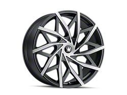 Mazzi Big Easy Matte Black Machined with Dark Wheel; 22x9.5; 18mm Offset (20-25 Jeep Gladiator JT)