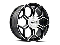 Mazzi Libra Gloss Black Machined Wheel; 20x8.5; 35mm Offset (15-23 Jeep Renegade BU)