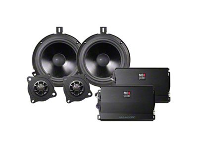 MB Quart 800 Watt STAGE 2 Tuned Two Speaker System Upgrade for Aftermarket Radios (07-18 Jeep Wrangler JK)