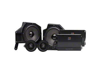 MB Quart STAGE 4 Tuned Four Speaker System Upgrade for OEM Source Unit (18-25 Jeep Wrangler JL w/ Factory Radio Headunit)