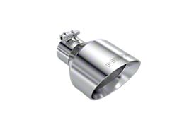 MBRP Angled Cut Dual Wall Exhaust Tip; 5-Inch; Polished (Fits 2.50-Inch Tailpipe)