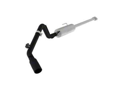 MBRP Armor BLK Single Exhaust System; Side Exit (05-15 4.0L Tacoma)