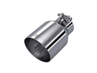 MBRP T304 Stainless Steel 6 O.D. Angled Rolled End 4 Inlet 12 Length