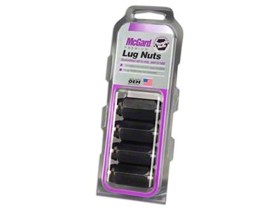 McGard Black Cone Seat Style Lug Nut Kit; 14mm x 1.5; Set of 4 (20-25 Jeep Gladiator JT)