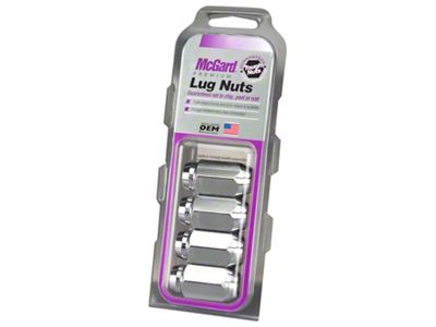McGard Chrome Cone Seat Style Lug Nut Kit; 14mm x 1.5; Set of 4 (20-25 Jeep Gladiator JT)