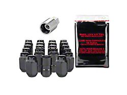 McGard Black Cone Seat Style Wheel Installation Lug Nut Kit; 14mm x 1.5; Set of 23 (18-26 Jeep Wrangler JL)