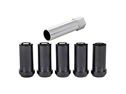 McGard Black Tuner Style Wheel Lock Set; 1/2-20 (76-18 Jeep CJ7, Wrangler YJ, TJ & JK)