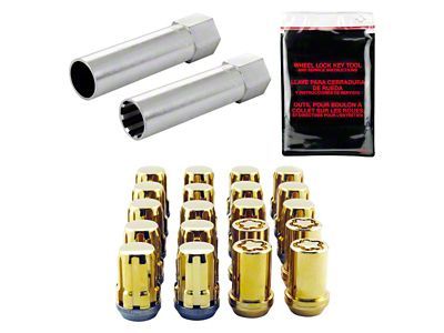 McGard Gold Spline Drive 5-Lug Wheel Installation Kit; M12 x 1.5 (05-15 Tacoma)