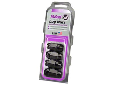 McGard Black Bulge Cone Seat Style Lug Nut Kit; 14mm x 1.5; Set of 4 (07-25 Tundra)