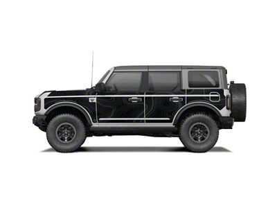 MEK Magnet Removable Body Armor; Black Badlands Topo (21-25 Bronco 4-Door)