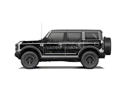 MEK Magnet Removable Body Armor; Black Flag (21-25 Bronco 4-Door)