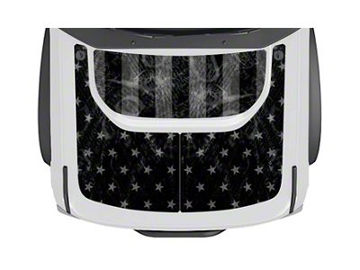 MEK Magnet Removable Hood Armor; Black Flag (21-25 Bronco, Excluding Raptor)