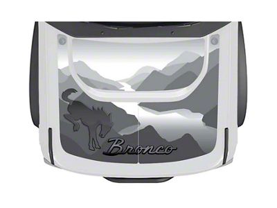MEK Magnet Removable Hood Armor; Johnson Valley Mustang (21-25 Bronco, Excluding Raptor)