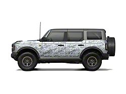 MEK Magnet Removable Body Armor; Ghost Camo White (21-25 Bronco 4-Door)