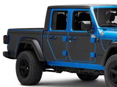 MEK Magnet Removable Body Armor; Matte Black (20-25 Jeep Gladiator JT)